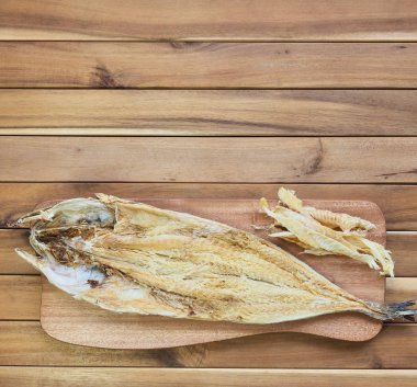 Kore yemeği malzemeler kurutulmuş balık