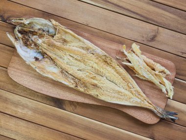 Korean food ingredients dried fish clipart