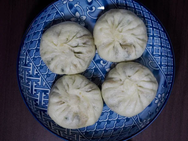 Asiatiska Dumplings Dim Sum Meatdumplings — Stockfoto