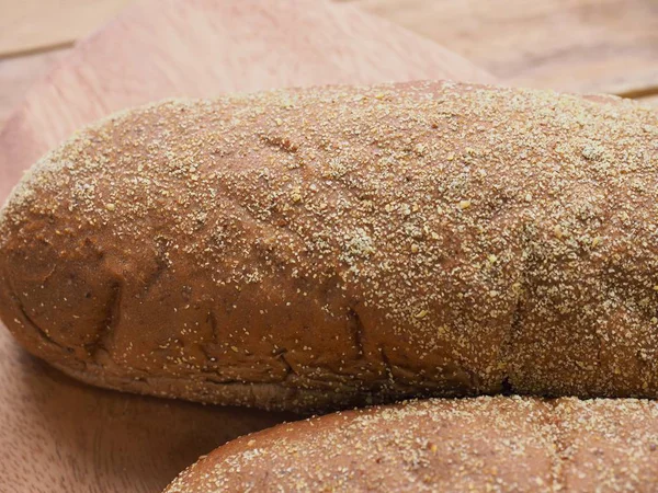 Хлеб Цельной Пшеницы Запеченный Духовке — стоковое фото