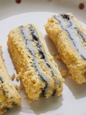 Kore yemeği siyah susam powderedsoybean yapışkan pirinç keki