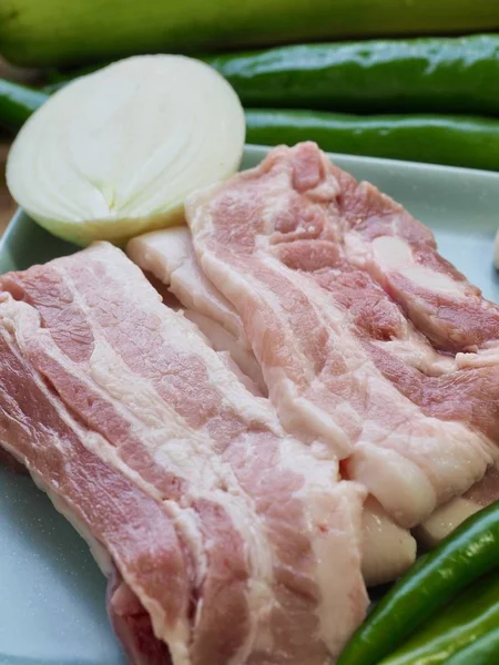 Kore yemeği domuz eti ve sebze, Samgyeopsal