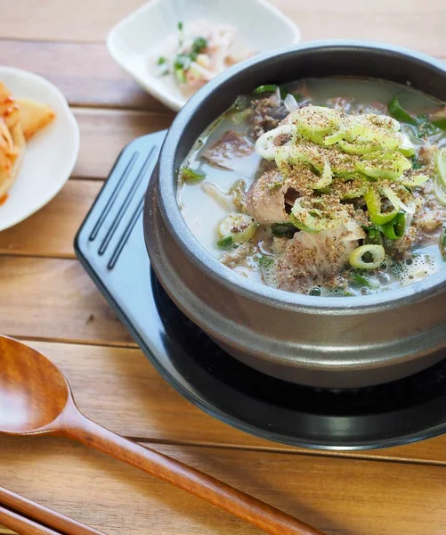 韩国菜圣代汤 Gukbap — 图库照片