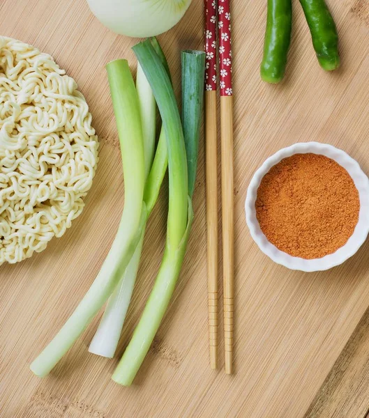 Polévka Instantní Ramen Prášek — Stock fotografie