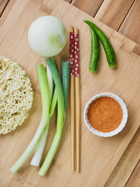 Polévka Instantní Ramen Prášek — Stock fotografie