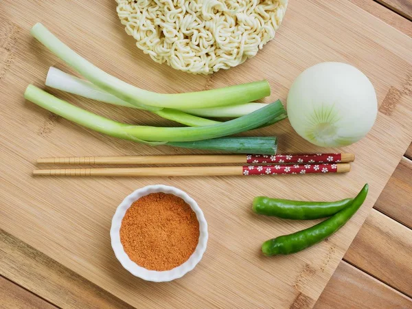 Soupe Instantanée Poudre Ramen — Photo