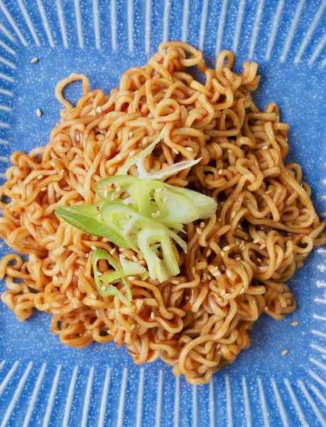 Makanan Asia Bibim Ramen — Stok Foto