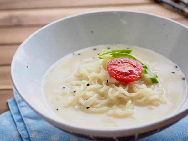 Korean food bean noodles, cold bean-soup noodles