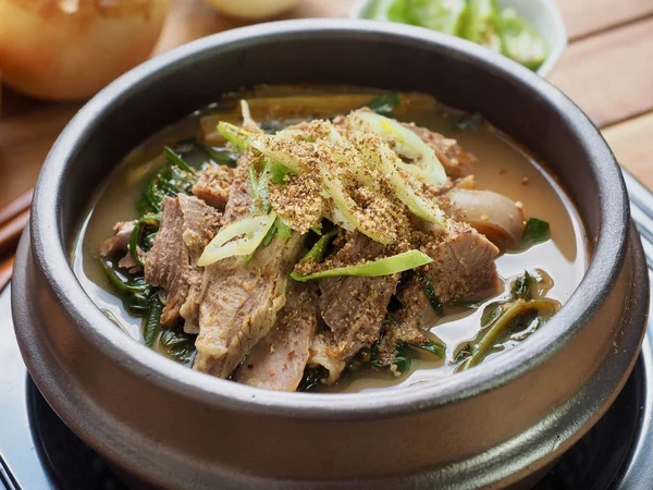 Korean Food Goat Soup — Stock Photo, Image