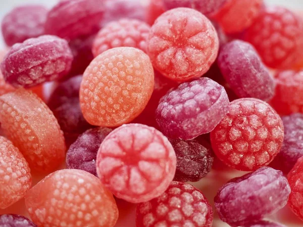 Owoc Smak Cukierków Malina Truskawka Candy — Zdjęcie stockowe