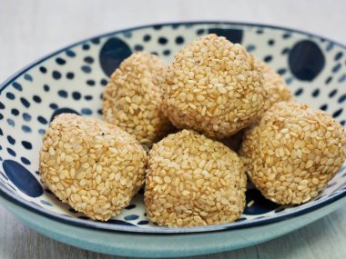  Asya gıda susam yapışkan pirinç keki