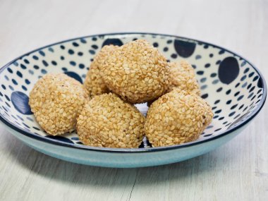  Asya gıda susam yapışkan pirinç keki