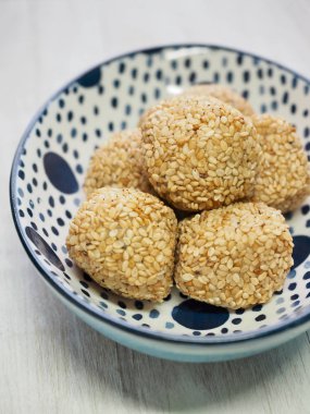  Asya gıda susam yapışkan pirinç keki