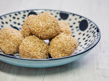  Asya gıda susam yapışkan pirinç keki