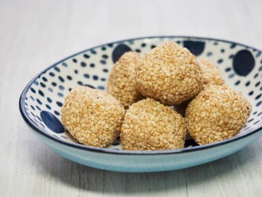  Asya gıda susam yapışkan pirinç keki