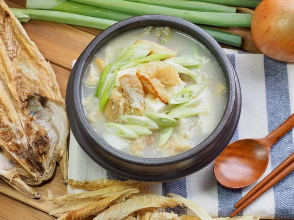 韓国食品乾燥明太スープ — ストック写真