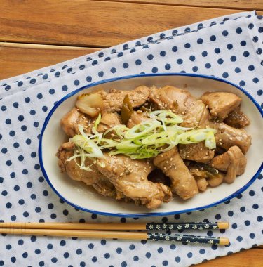 Asya gıda komposto tavuk soya sosu ile