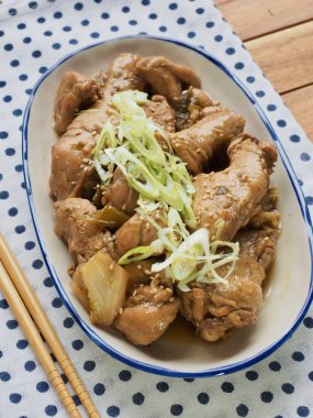 Asya gıda komposto tavuk soya sosu ile