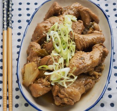 Asya gıda komposto tavuk soya sosu ile