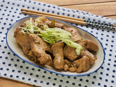 Asya gıda komposto tavuk soya sosu ile