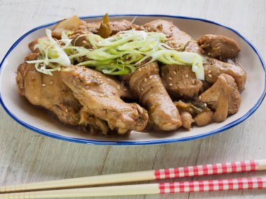 Asya gıda komposto tavuk soya sosu ile