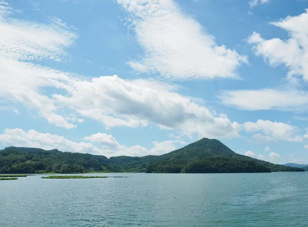 Sahne Daecheong göl Cheongju City, Güney Kore