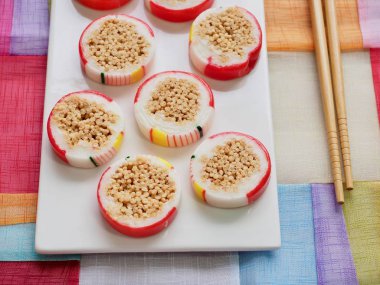 Kore geleneksel şeker, pirinç çerez 