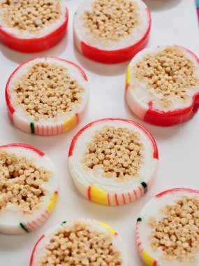 Kore geleneksel şeker, pirinç çerez 