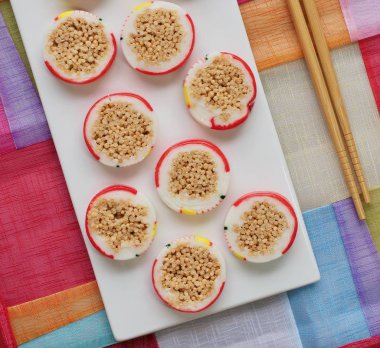 Kore geleneksel şeker, pirinç çerez 