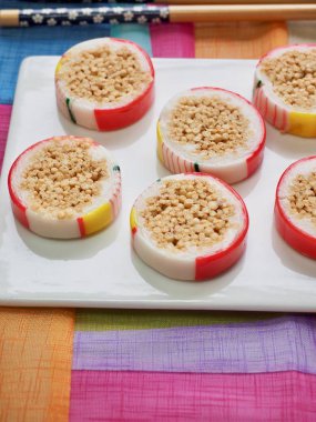 Kore geleneksel şeker, pirinç çerez 