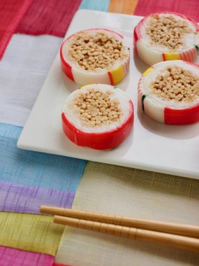 Kore geleneksel şeker, pirinç çerez 