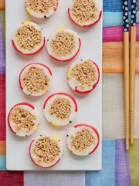 Kore geleneksel şeker, pirinç çerez 