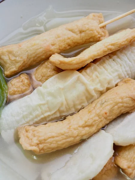 Nourriture Asiatique Ragoût Pâte Poisson Tang Eomuk — Photo