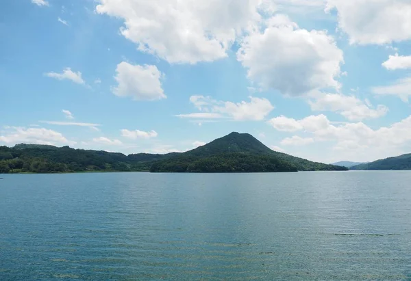 Paisaje Del Lago Daecheong Ciudad Cheongju Corea Del Sur — Foto de Stock