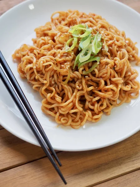 Comida Asiática Bibim Ramen — Fotografia de Stock