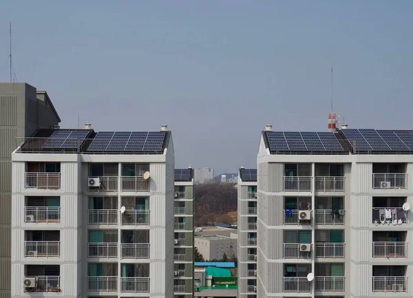 Güneş panelleri ile Güney Kore daire