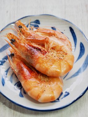 Asya gıda ızgara karides 