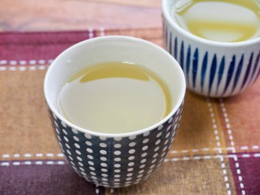 Asya geleneksel içecek yeşil çay