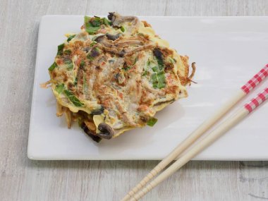 Korece tarzı yumurta mantar krep