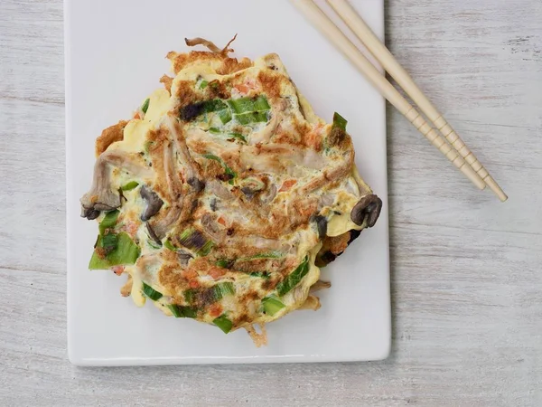 Korece tarzı yumurta mantar krep