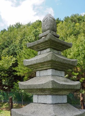 Geleneksel taş Pagoda Cheongju City, Kore