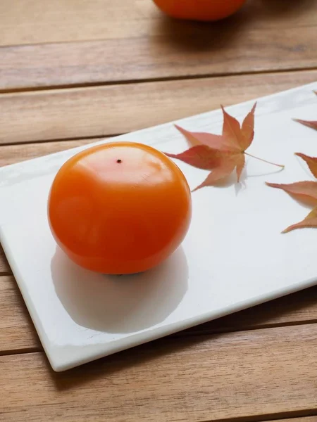 韩国成熟柿果 — 图库照片