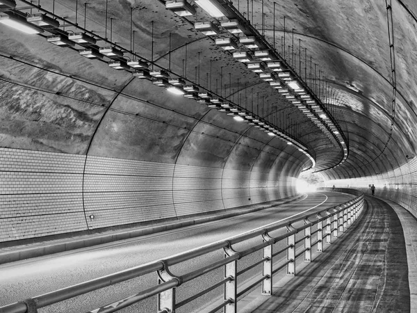 Korea Cheongju City Tunnel Kowloon Tunnel Black White Photo — Stock Photo, Image