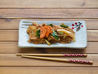  Asya gıda Fried oden sebze