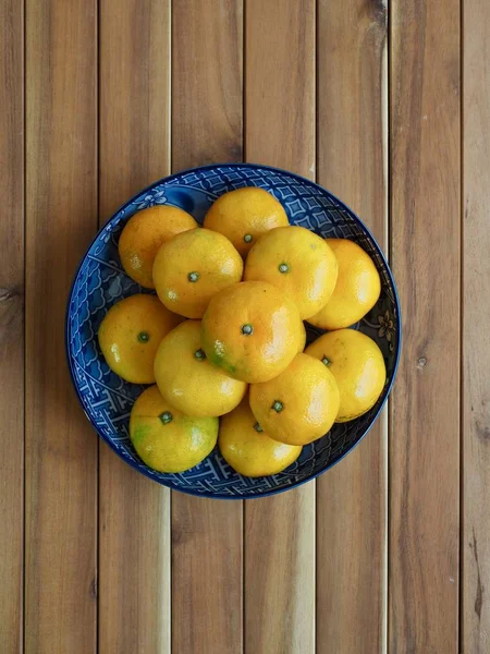 Fresh Korean Fruit Jeju Citrus Mandarin Tangerine — Stock Photo, Image