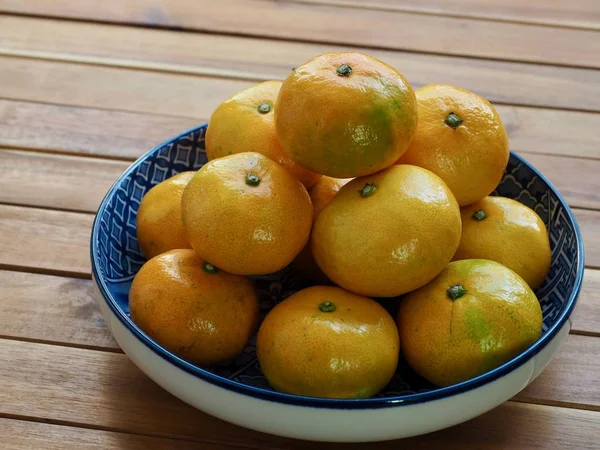 Fruta Fresca Coreana Jeju Cítricos Mandarina Mandarina — Foto de Stock