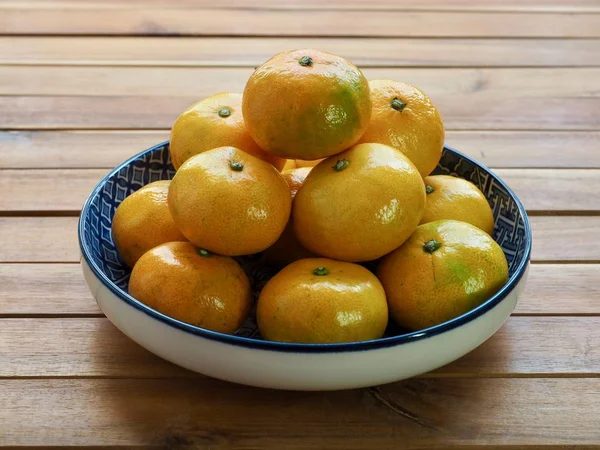 Fruta Fresca Coreana Jeju Cítricos Mandarina Mandarina — Foto de Stock