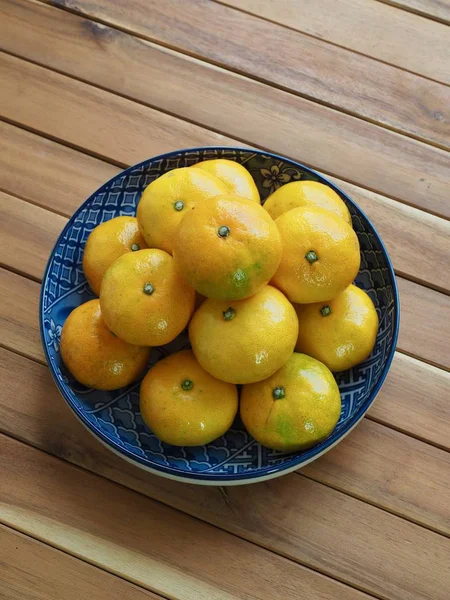 Frische Koreanische Früchte Jeju Citrus Mandarine Mandarine — Stockfoto