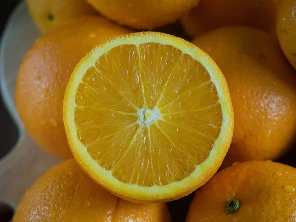 Świeże Owoce Pomarańczy Świeże Owoce — Zdjęcie stockowe