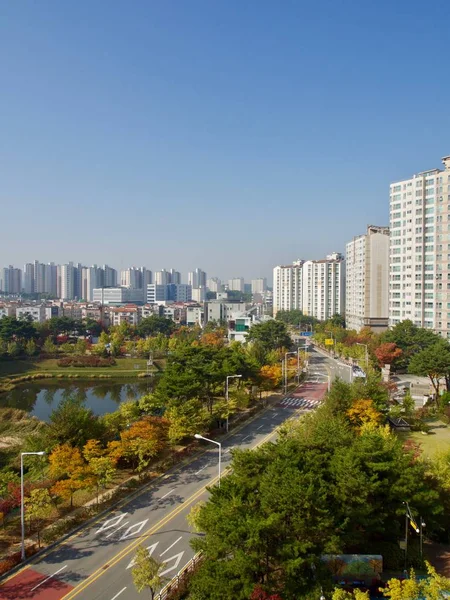 Paysage Urbain Ville Cheongju Corée — Photo